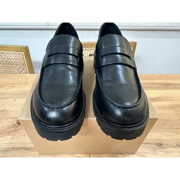 Vagabond Kenova Penny Loafers Black Leather Size 9 US 39 EU NWOB Preppy Chunky - Picture 7 of 13
